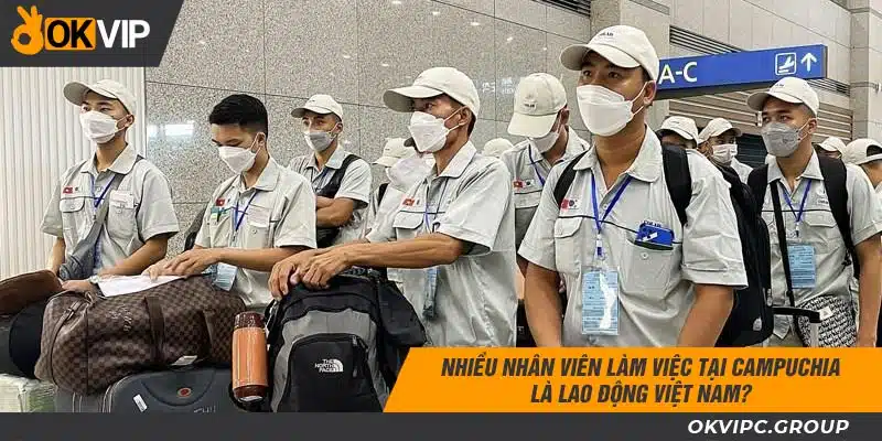 Nhiều nhân viên làm việc tại Campuchia là lao động Việt Nam