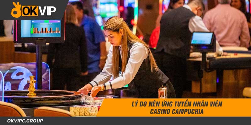 Lý do nên ứng tuyển nhân viên casino Campuchia
